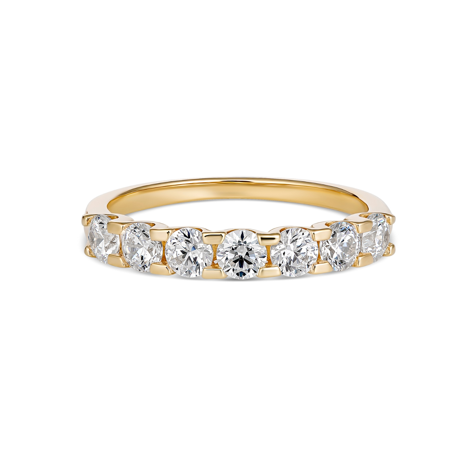 18ct Yellow Gold Lab Grown Diamond Set Wedding Ring