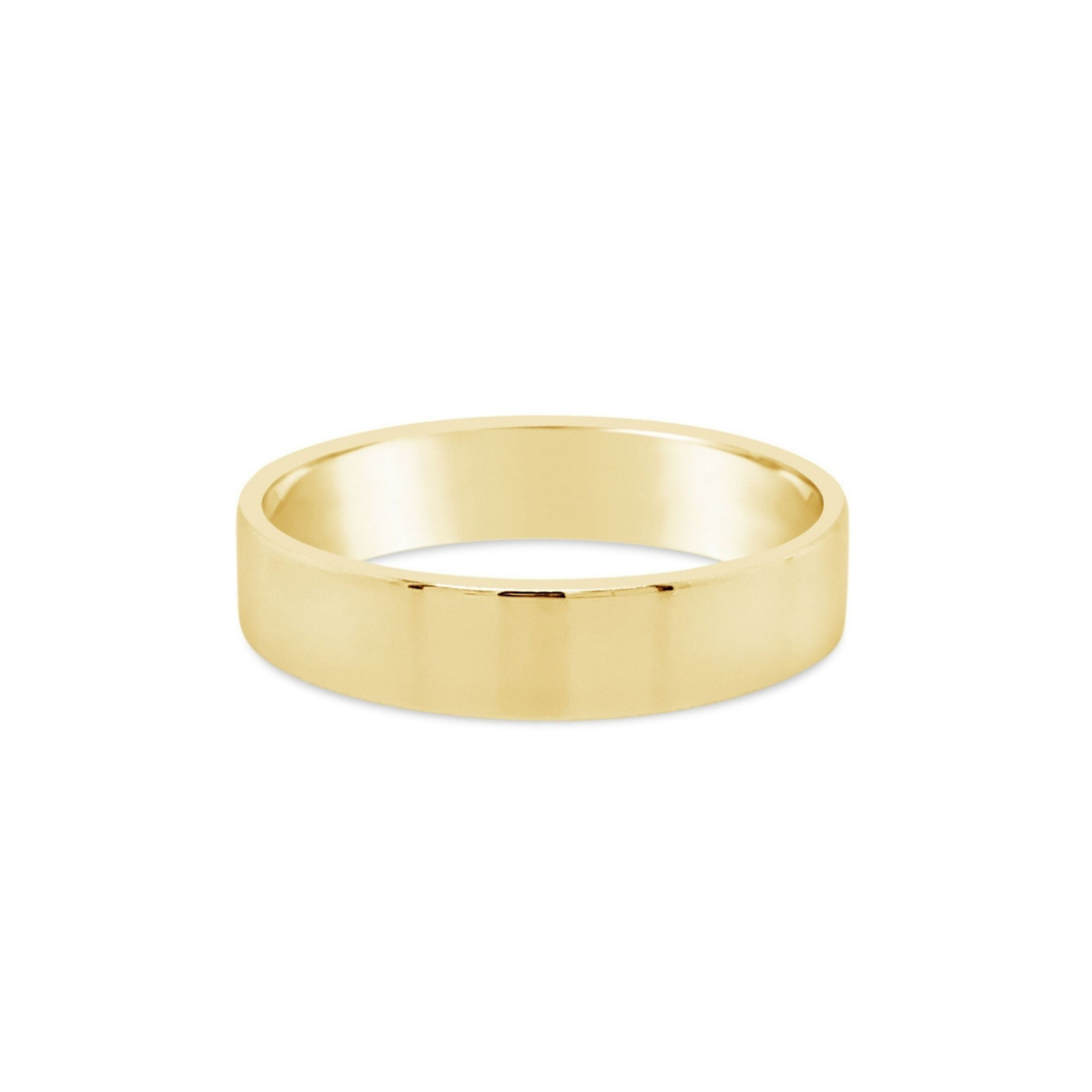 9ct Yellow Gold 5mm Flat Wedding Ring