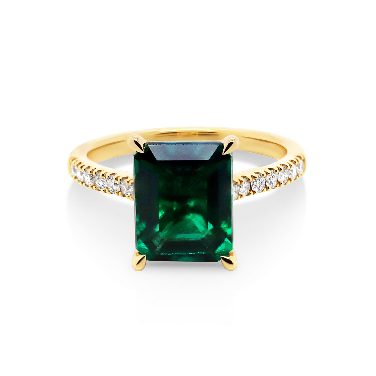 The Isabella | Biron Emerald Dress Ring