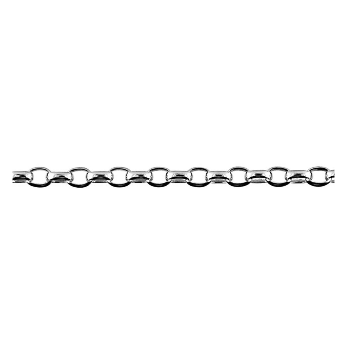 Sterling Silver 50cm Oval Belcher Chain