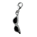 Sterling Silver Black Enamel Charm