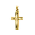 9ct Yellow Gold Hollow Fancy Cross