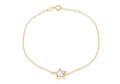 9ct Yellow Gold Mother of Pearl Star Bracelet