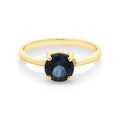 9ct Yellow Gold London Blue Topaz Ring