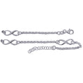 Sterling Silver Belcher And Infinity Anklet
