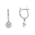 18ct White Gold Canadian Fire Diamond Earrings