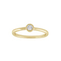 0.10ct Round Natural Diamond Ring