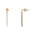 14ct Yellow Gold Lab Grown Diamond Tennis Drop Earrings