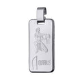 Fine Silver Aquarius Zodiac Pendant