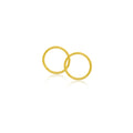 22ct Hard Gold Plated Small Plain Sleepers
