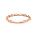9ct Rose Gold Diamond Wedding Ring