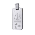 Fine Silver Libre Zodiac Pendant