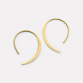 Najo Arc Yellow Gold Plated Earrings