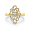 0.32ct Round Natural Diamond Filigree Ring