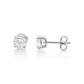 Sterling Silver Cubic Zirconia Stud Earrings