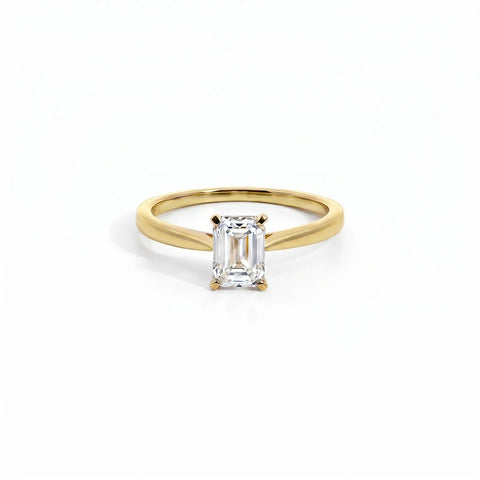 1.00ct Emerald Cut Lab Grown Diamond Engagement