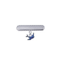 Sterling Silver Baby Brooch With Hanging Enamel Blue Bird