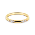 18ct Yellow Gold Stationed Lab Grown Diamond Wedding Ring