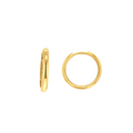 18ct Yellow Gold Plain Domed Huggie Earrings