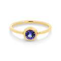 9ct Yellow Gold RoundTanzanite Ring