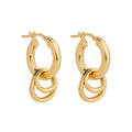 Najo Gold Plated Whisper Hoop Earrings