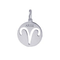 Aries | Sterling Silver Cut Out Zodiac Pendant