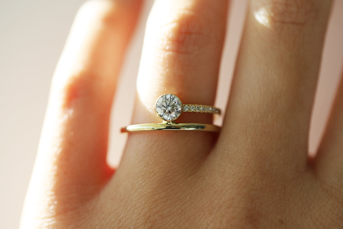 0.55ct Lab Grown Diamond Spilt Band Ring