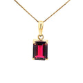 9ct Yellow Gold Rhodolite Pendant