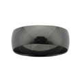 Men's Black Zirconium Polished Wedding Ring