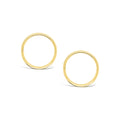 22ct Hard Gold Plate All Day Large Plain Sleepers