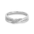 0.12ct Round Diamond Ring With Twist