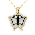 9ct Yellow Gold 'Diamonds in Ice Butterfly' Pendant