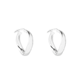 Najo Sterling Silver Wavy Hoop Earrings