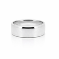 Men's Sterling Silver Plain Comfort Fit Ring