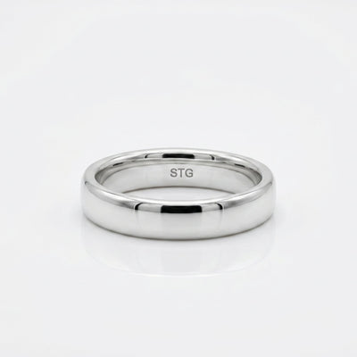 Men's Sterling Silver Plain Wedding Ring