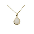 9ct Yellow Gold Pear Shaped Opal Pendant
