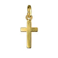 18ct Yellow Gold Small Plain Cross