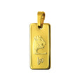 9ct Yellow Gold Leo Zodiac Pendant