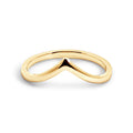 10ct Yellow Gold V Shaped Ring