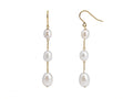 9ct Yellow Gold Ida Freshwater Pearl Drop Earrings