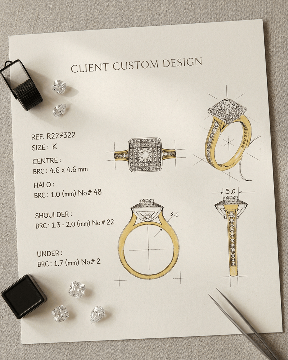 Bespoke jewellery design concept at My Jewellery Shop
