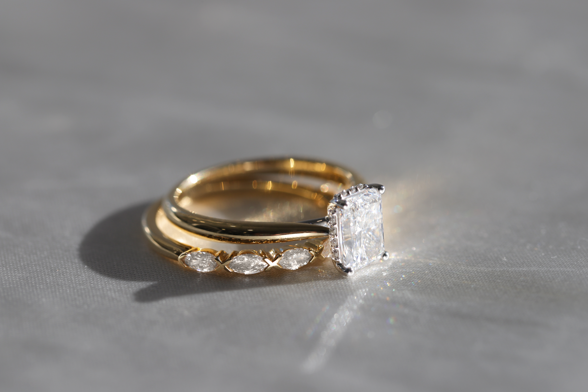 The Stack: Engagement, Wedding & Eternity Rings
