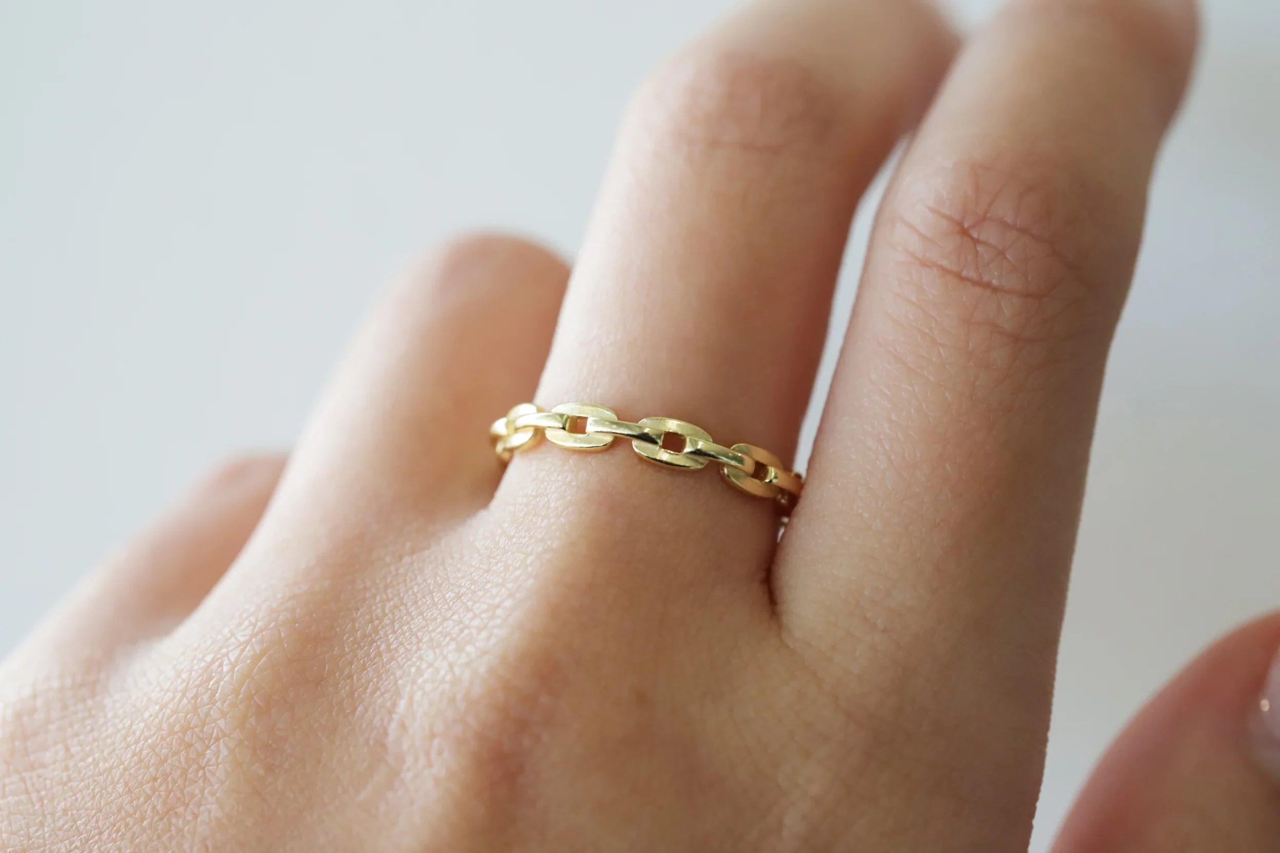 Stone Stacking Band Ring | 18ct Gold Plated Vermeil/Cubic Zirconia Rings |  Missoma