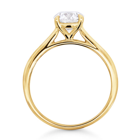The Leia | 1.00ct Round Lab Grown Diamond Engagement Ring - alternate view
