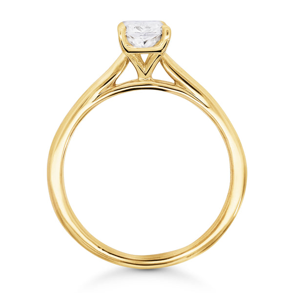 The Elise | 1.00ct Radiant Lab Grown Diamond Engagement Ring - alternate view