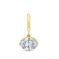 9ct Yellow Gold Oval Lab Grown Diamond Enhancer
