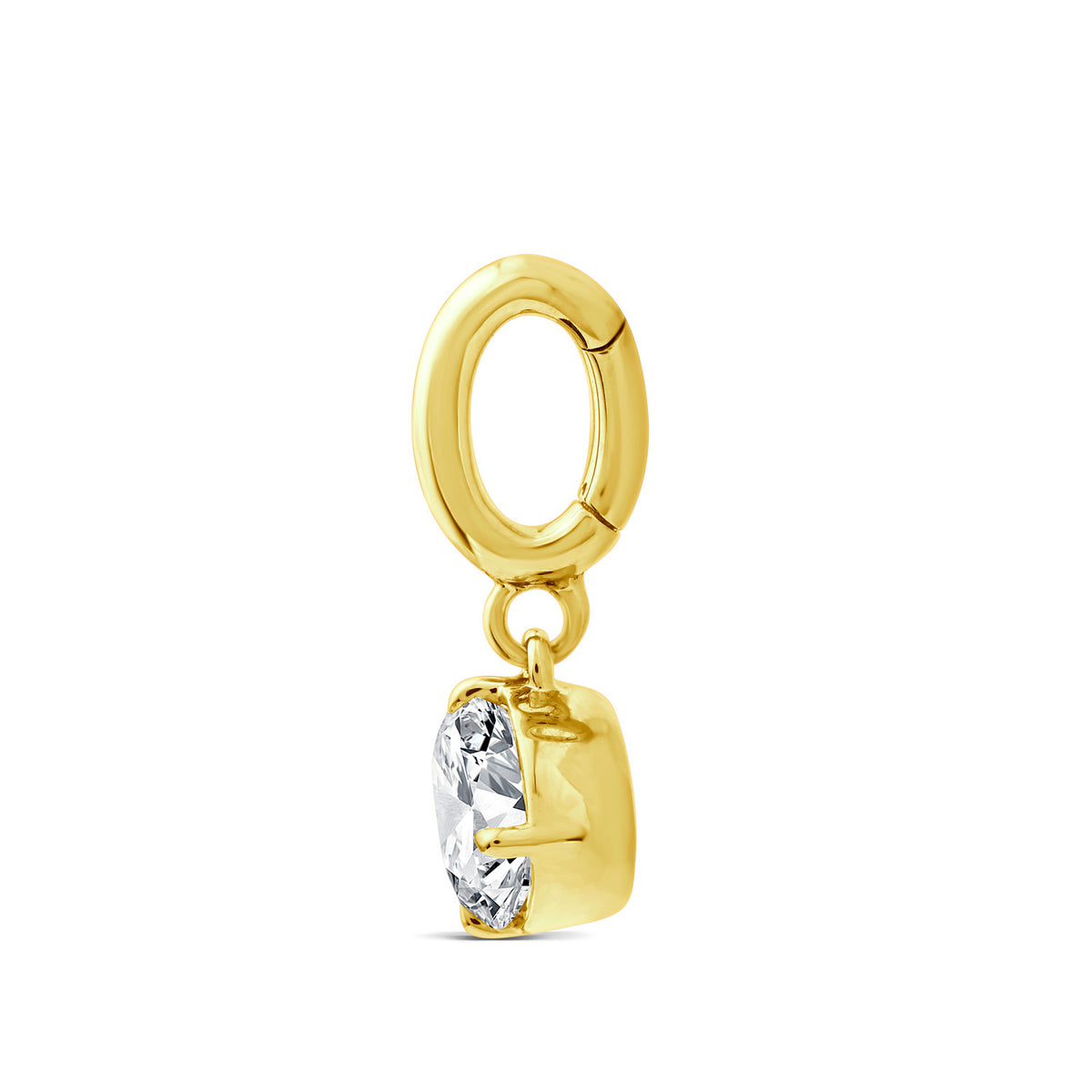 9ct Yellow Gold Oval Lab Grown Diamond Enhancer