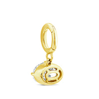 9ct Yellow Gold Oval Lab Grown Diamond Enhancer