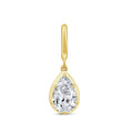 9ct Yellow Gold Pear Lab Grown Diamond Enhancer