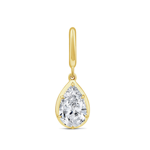 9ct Yellow Gold Pear Lab Grown Diamond Enhancer